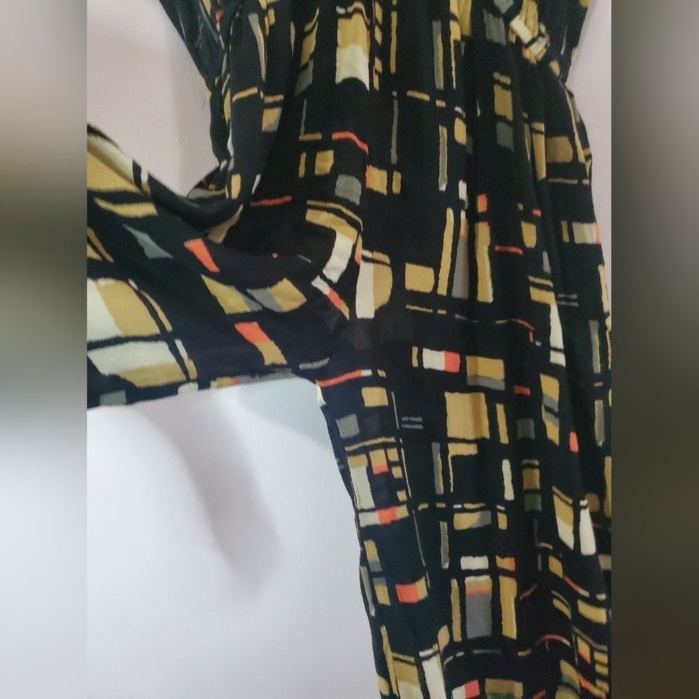 World Market Wide Leg Jumpsuit Romper Size Large/Extra Large Rayon Elastic Waist - Picture 8 of 14